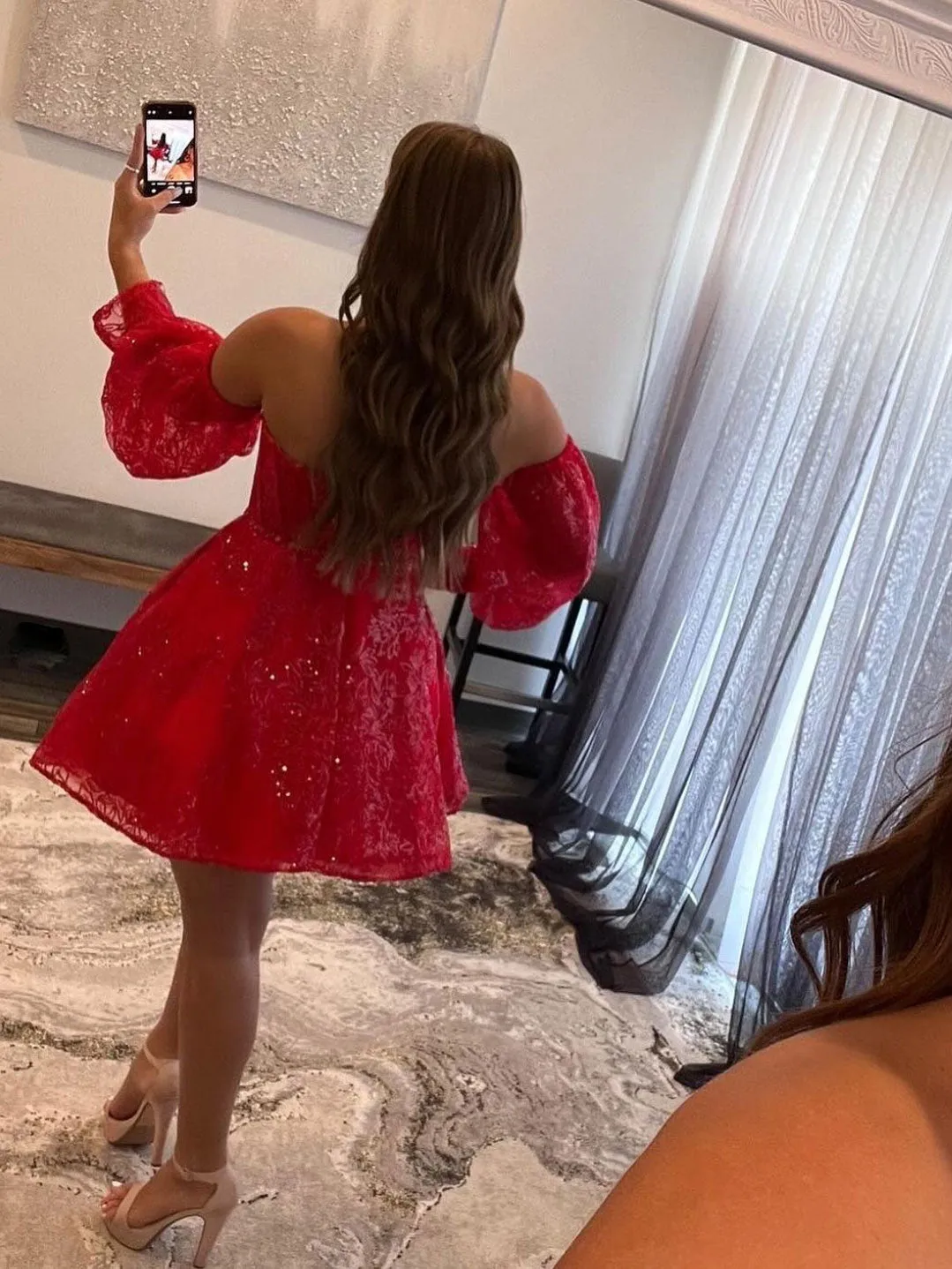 Cute sweetheart neck burgundy short prom dress, burgundy homecoming dress