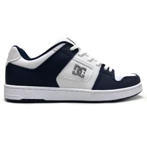 DC SHOES MANTECA 4 S DC NAVY & WHITE TRAINERS