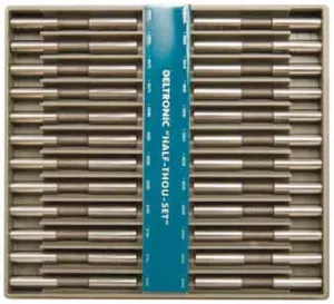 Deltronic HT24-004 Class X Pin Gauge Sets. 0.0005" Steps, 0.0040 - 0.0150"  Number of Pins 24