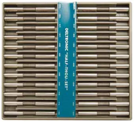 Deltronic HT24-637 Class X Pin Gauge Sets. 0.0005" Steps, 0.6376 - 0.8370" Number of Pins 24