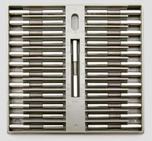 Deltronic THH25 Class X Pin Gauge Sets. 0.001" Steps on Half Thousandth Code DTHH25-0250-1075, Range  .0255 - .1075"