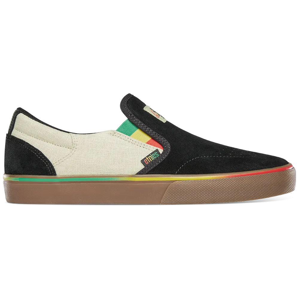 ETNIES MARANA SLIP X GRIZZLY [BLACK/GUM]