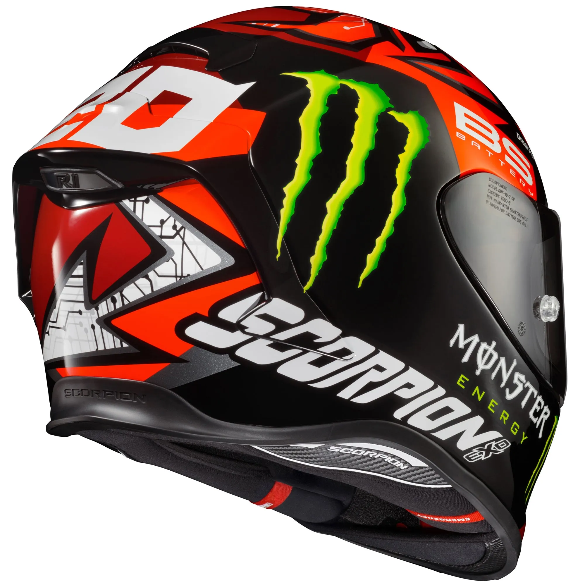 EXO-R1 AIR Quartararo Helmet - DOT/ECE