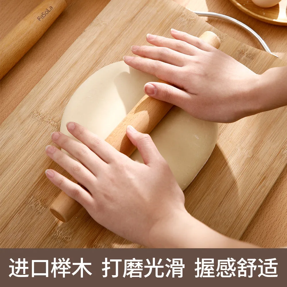 FaSoLa Tapered Rolling Pin - Large, Natural Wood