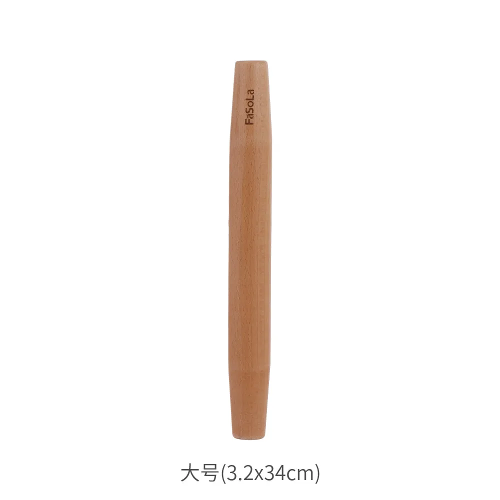 FaSoLa Tapered Rolling Pin - Large, Natural Wood