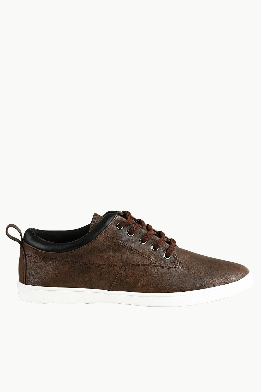 Faux Leather Urban Plimsolls