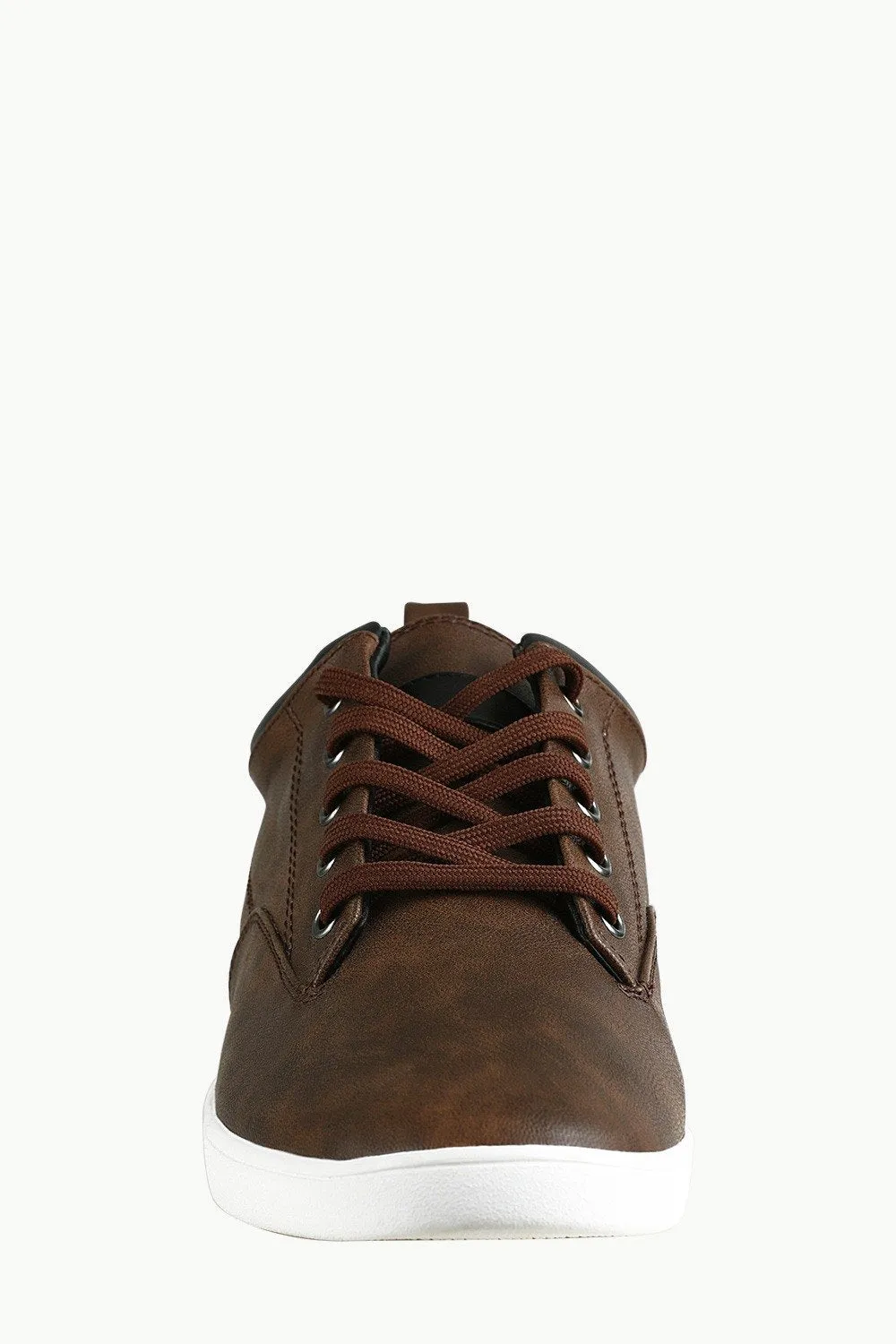 Faux Leather Urban Plimsolls
