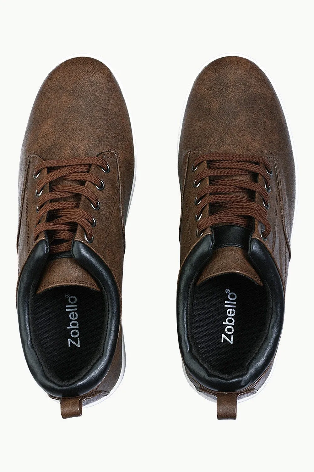 Faux Leather Urban Plimsolls