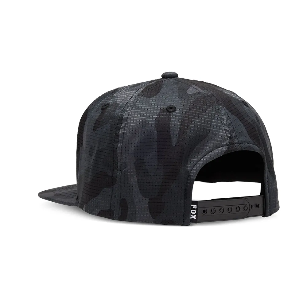 Fox Head Camo Tech Snapback Hat - Black Camo Os