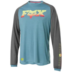 Fox Ranger Dri-Release Ls Foxhead Jersey - Light Blue