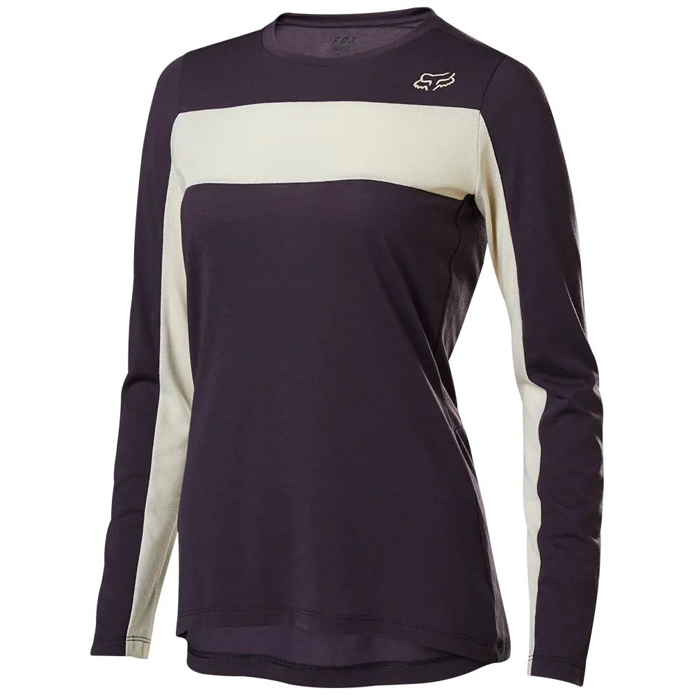 Fox Womens Ranger Dri-Release Ls Jersey - Dark Purple S