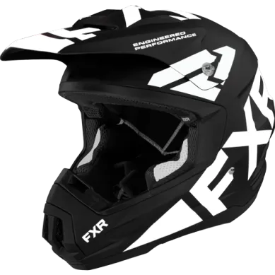 FXR Torque Team Helmet, Black/White