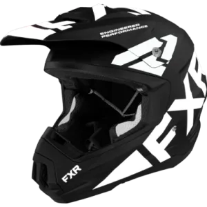 FXR Torque Team Helmet, Black/White