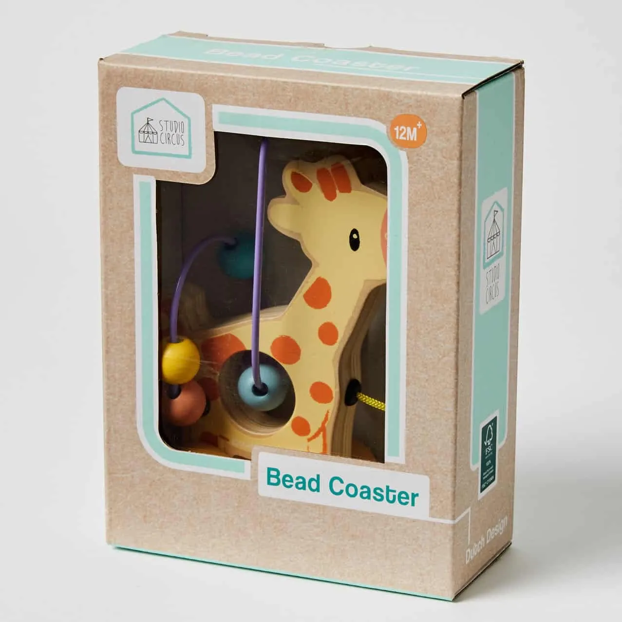 Giraffe Rolling Bead Coaster - 12M 