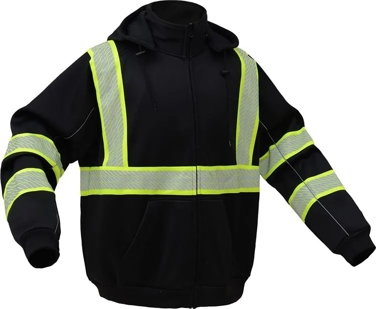 GSS Onyx Black Heavy Weight Sweatshirt, Dupont Fabric Protect, Non ANSI (each)