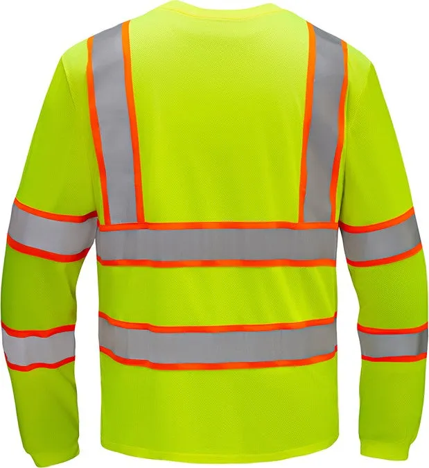 GSS Yellow Two Tone Long Sleeve T-Shirt, Class 3 (each)