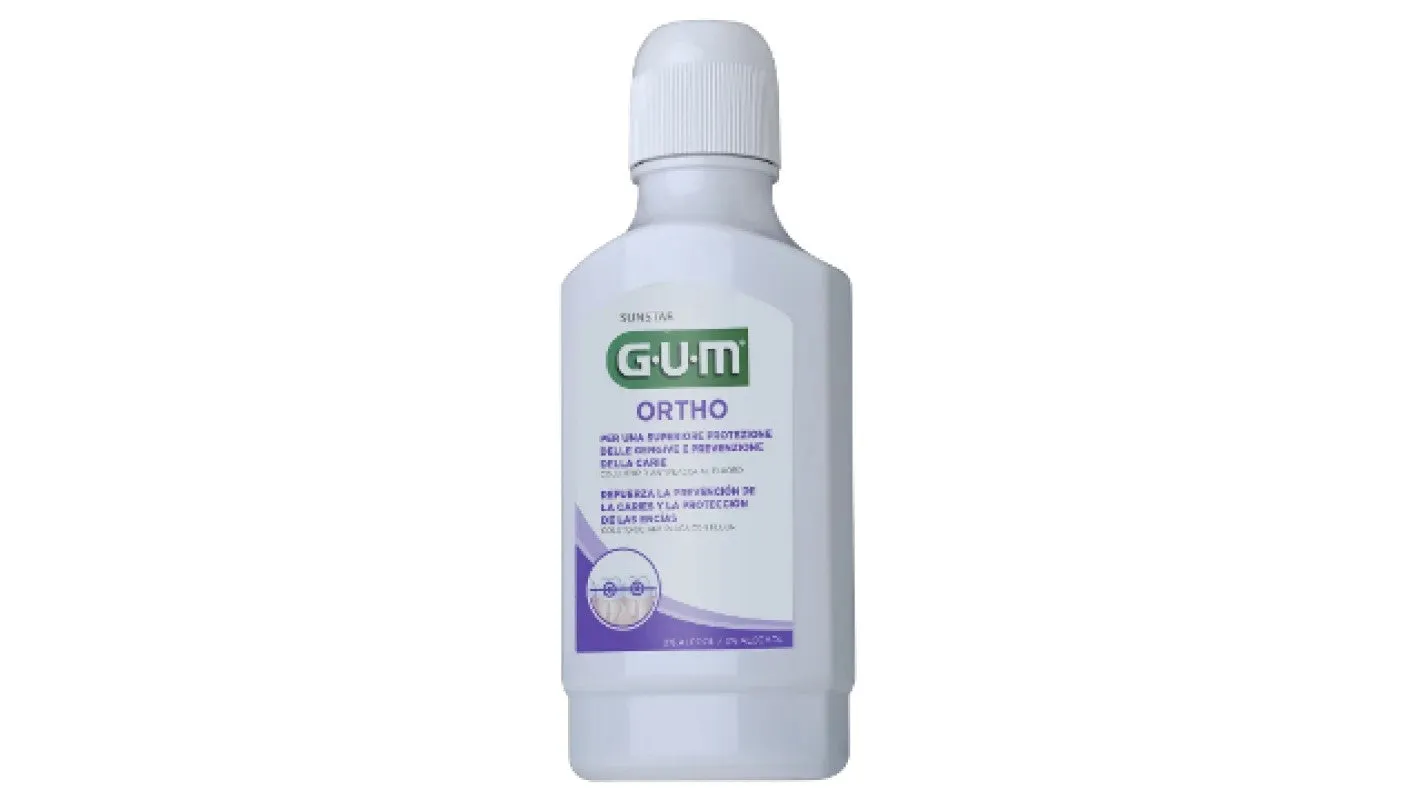GUM® ORTHO Fluoride Antiplaque Mouthrinse Alcohol Free 300 ml