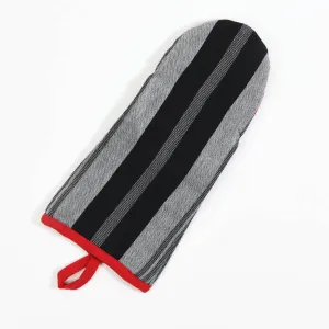 Hand Woven Barbecue Mitt | Black & Gray