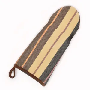 Hand Woven Barbecue Mitt | Wide Caramel