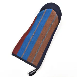 Hand Woven Barbecue Mitt | Wide Indigo