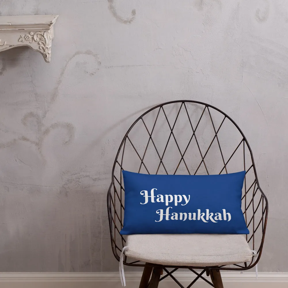 Happy Hanukkah Pillow