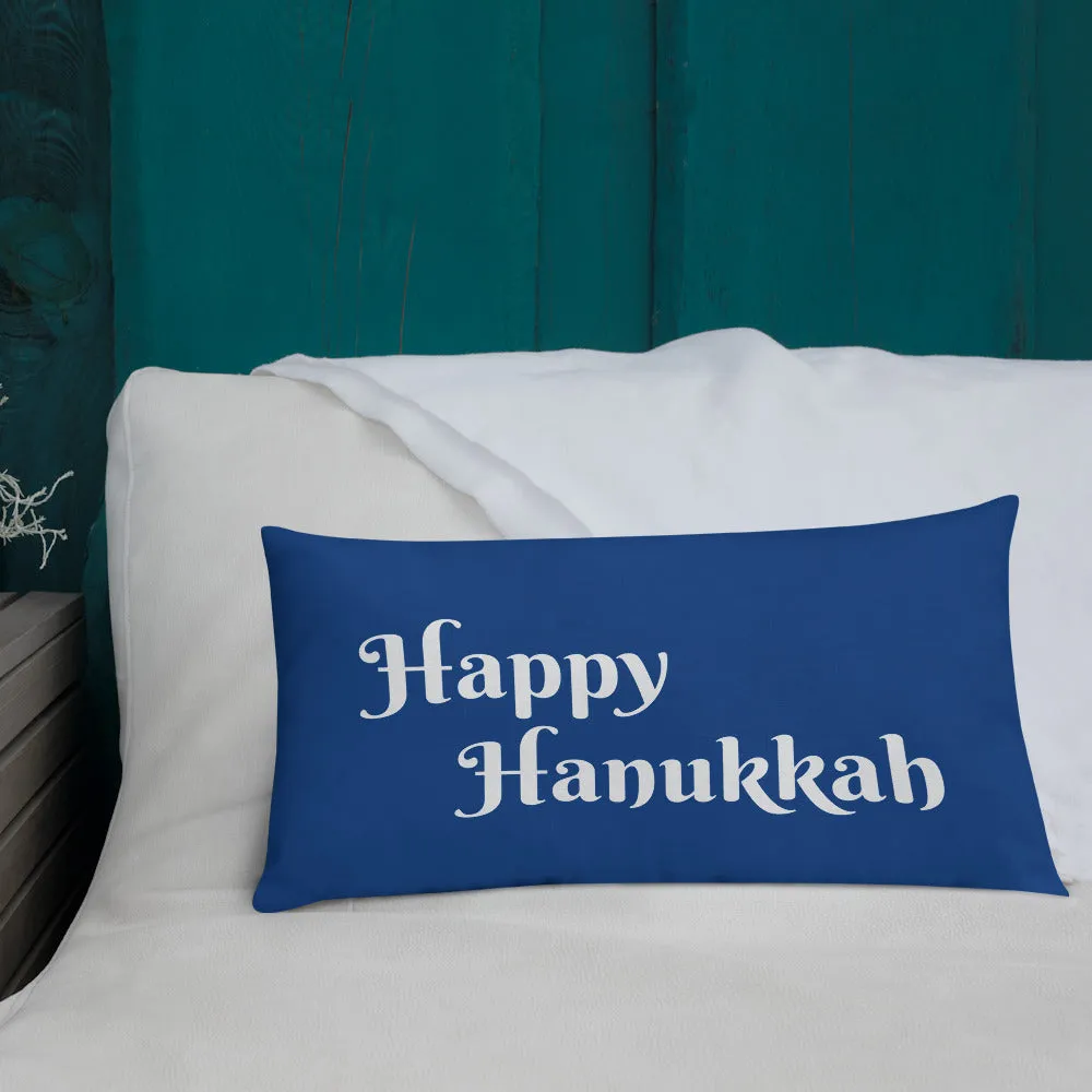 Happy Hanukkah Pillow