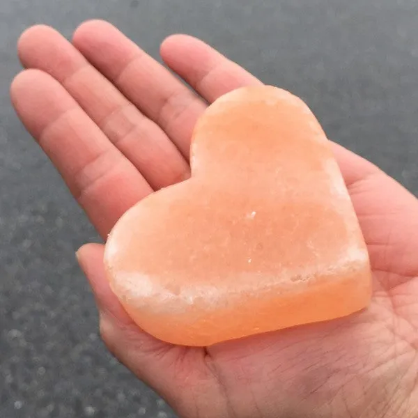 Himalayan Salt Lamp Massage Stones - Hearts