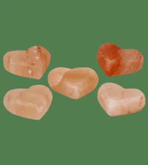 Himalayan Salt Lamp Massage Stones - Hearts