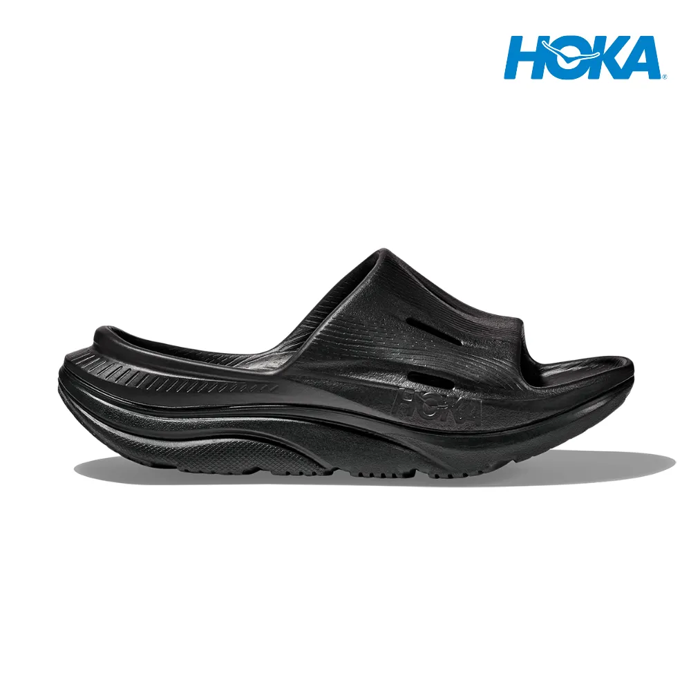 HOKA Unisex Ora Recovery Slide 3 - Black / Black