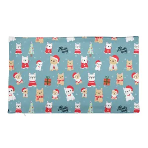 Holiday Frenchie Premium Pillow Case