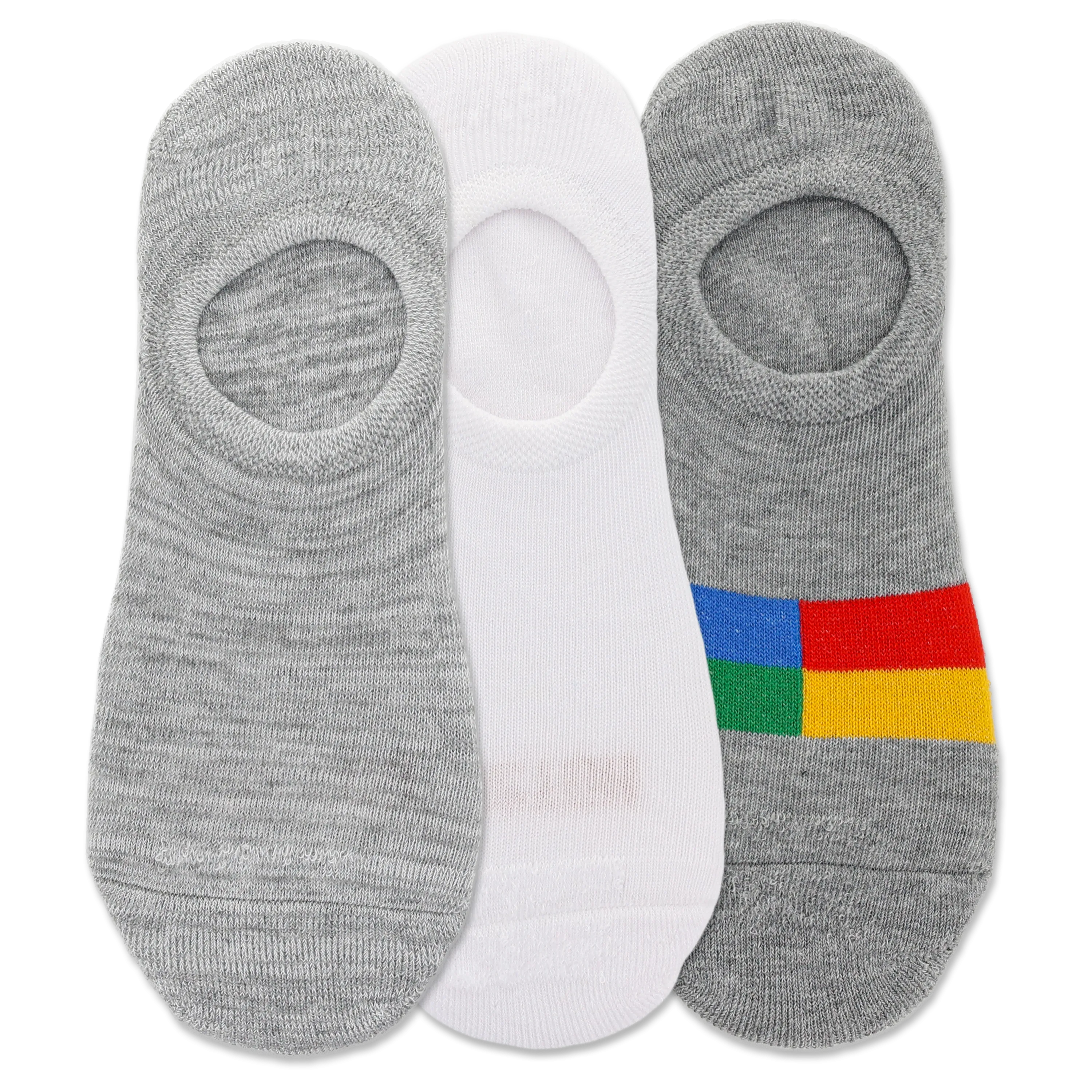 HOTSOX Men's Check Stripe Liner Sock 3 Pair Pack