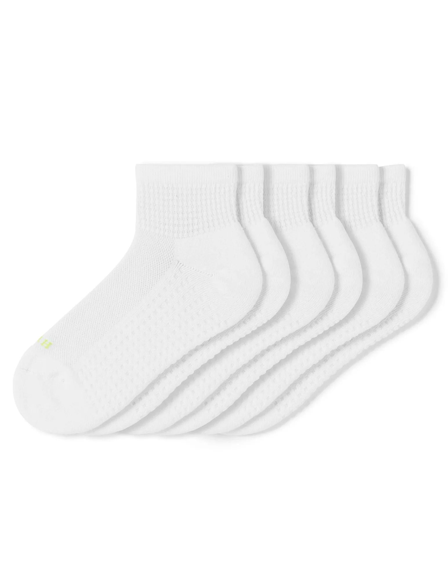 HUE Air Cushion Quarter Top Socks 3 Pair Pack