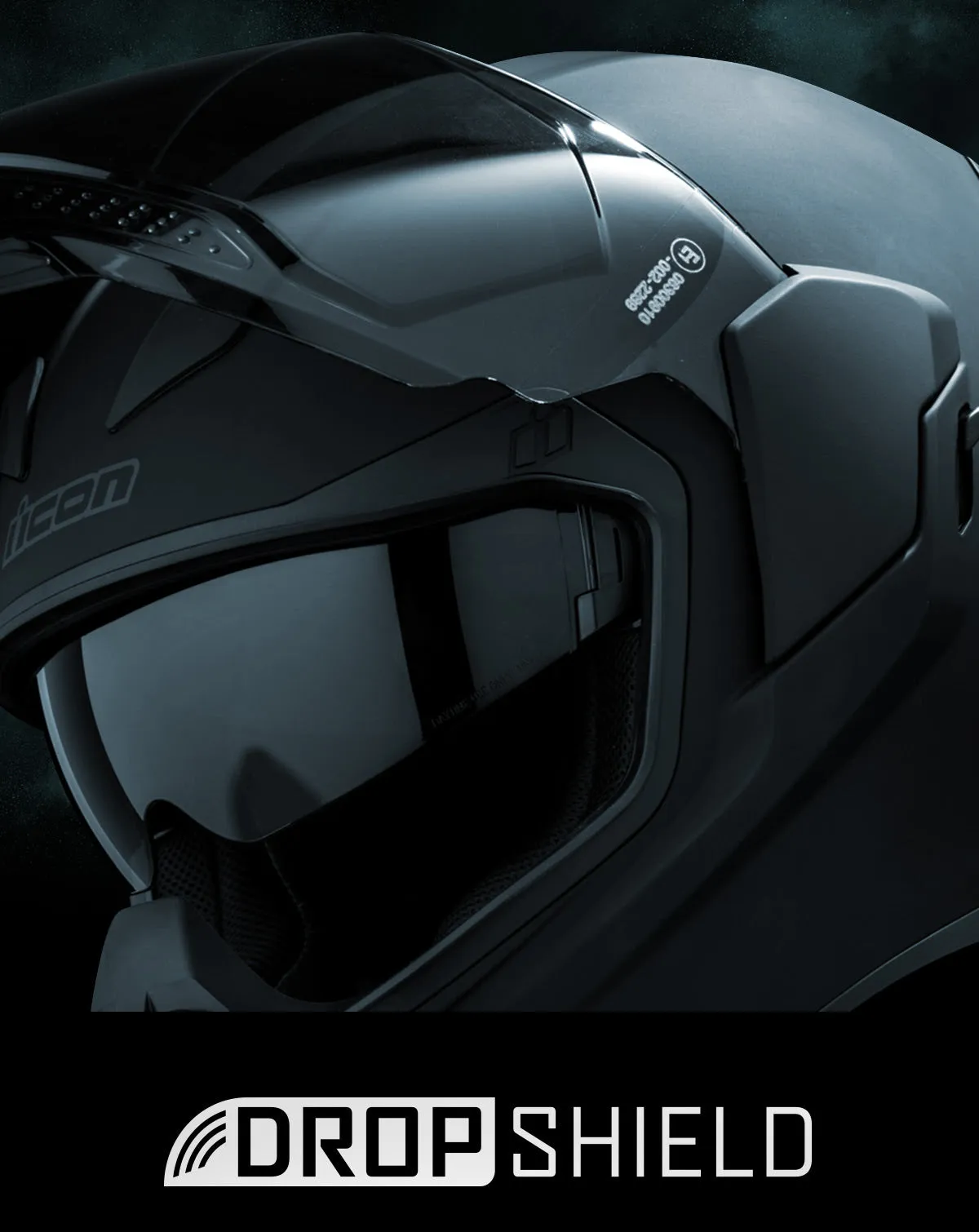 Icon Airflite Helmet - Dark - Rubatone