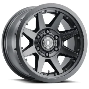 Icon Rebound Pro / Satin Black - sku: 21817859057SB / Size: 17x8.50 / Bolt Pattern: 6x5.5 / Offset: 25mm / Backspacing: 5.75" / Bore: 95.1mm