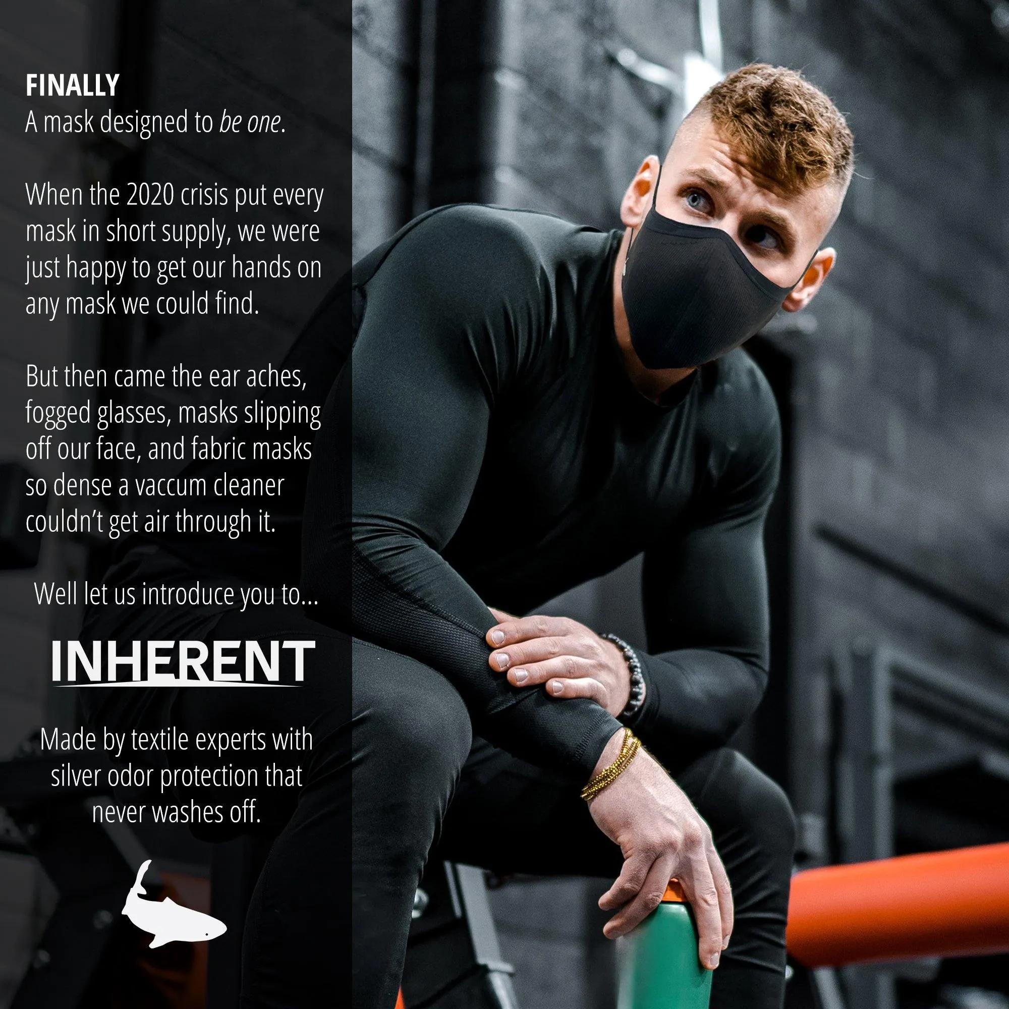 INHERENT Triple Knit Face Mask with SILVERbac
