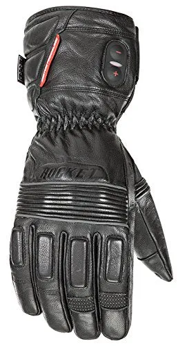 Joe Rocket Mens Rocket Leather Burner Heated Gloves