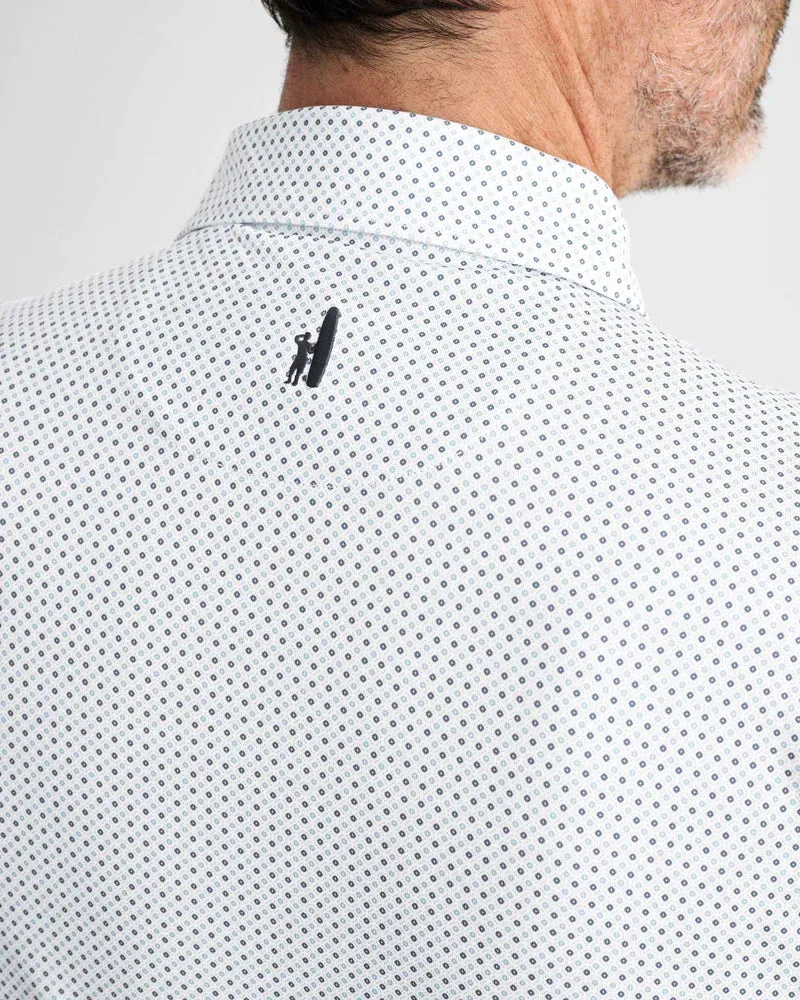JOHNNIE-O EDMUND PRINTED POLO - WHITE