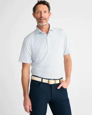 JOHNNIE-O EDMUND PRINTED POLO - WHITE