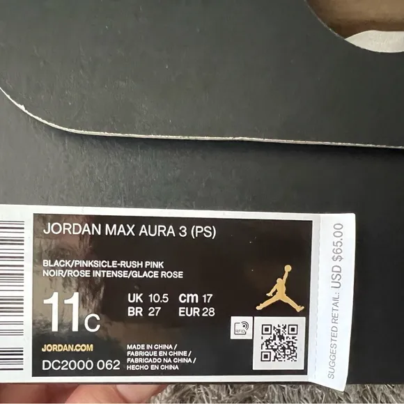 Jordan max aura 3. Brand new 11c