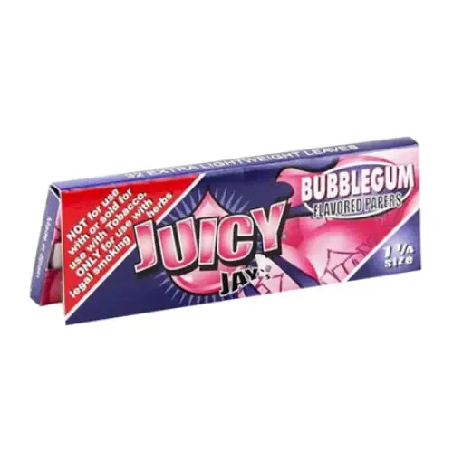 Juicy Jay - Rolling Paper 1 1/4 - Bubble Gum - 24 Packs