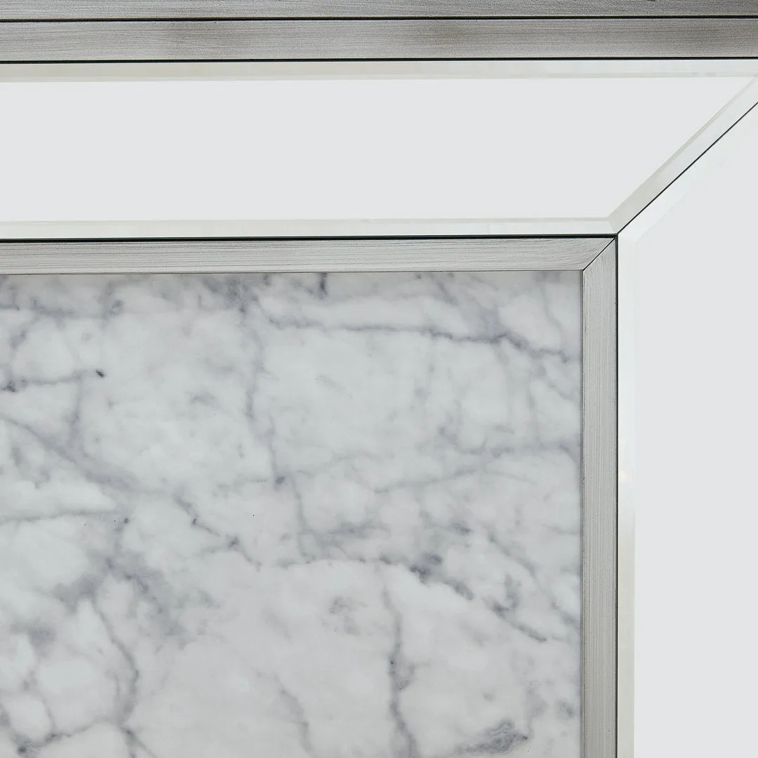 Keilanie Faux Marble Electric Fireplace Brayden Studio®