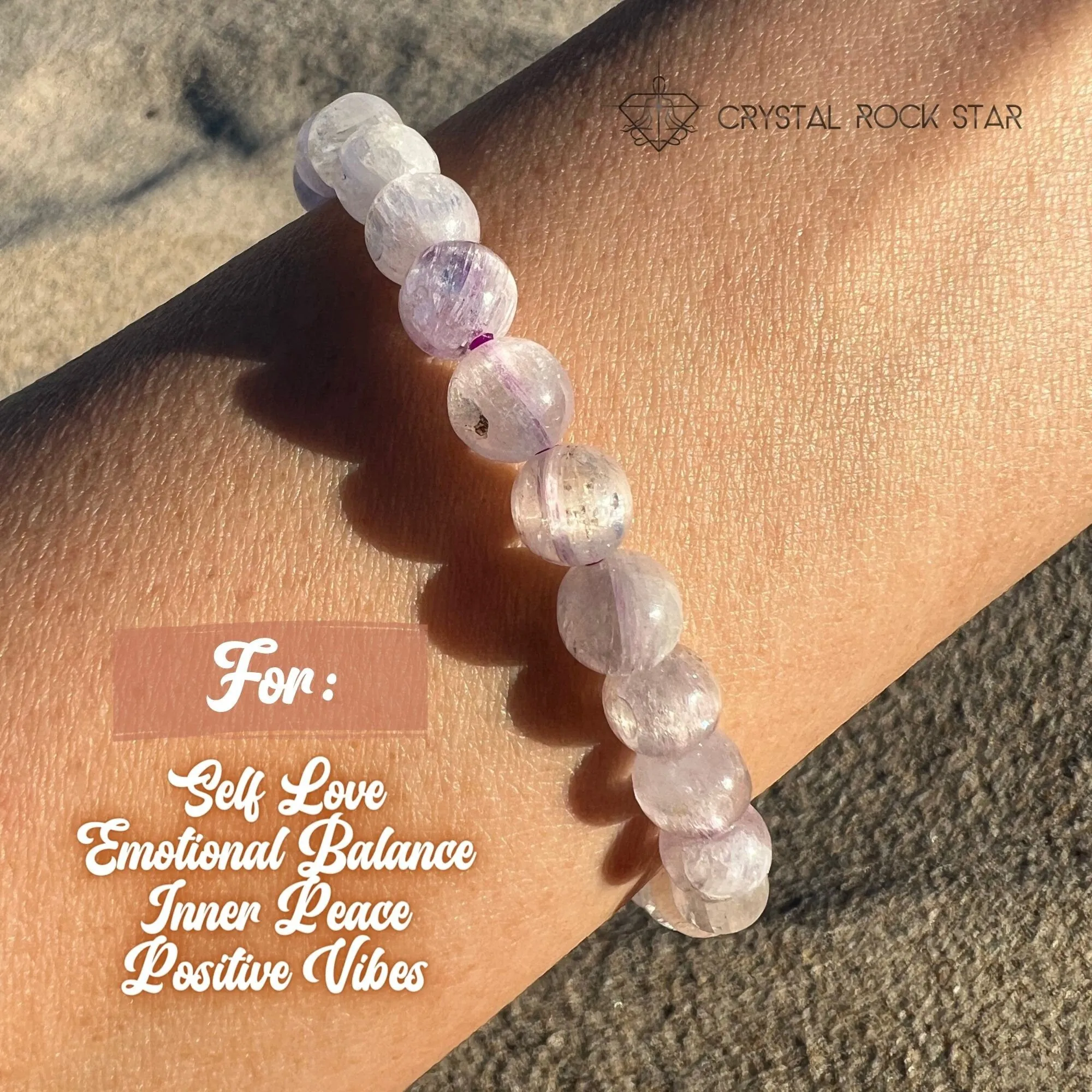 Kunzite Luminous Cat Eye Bracelet 7mm