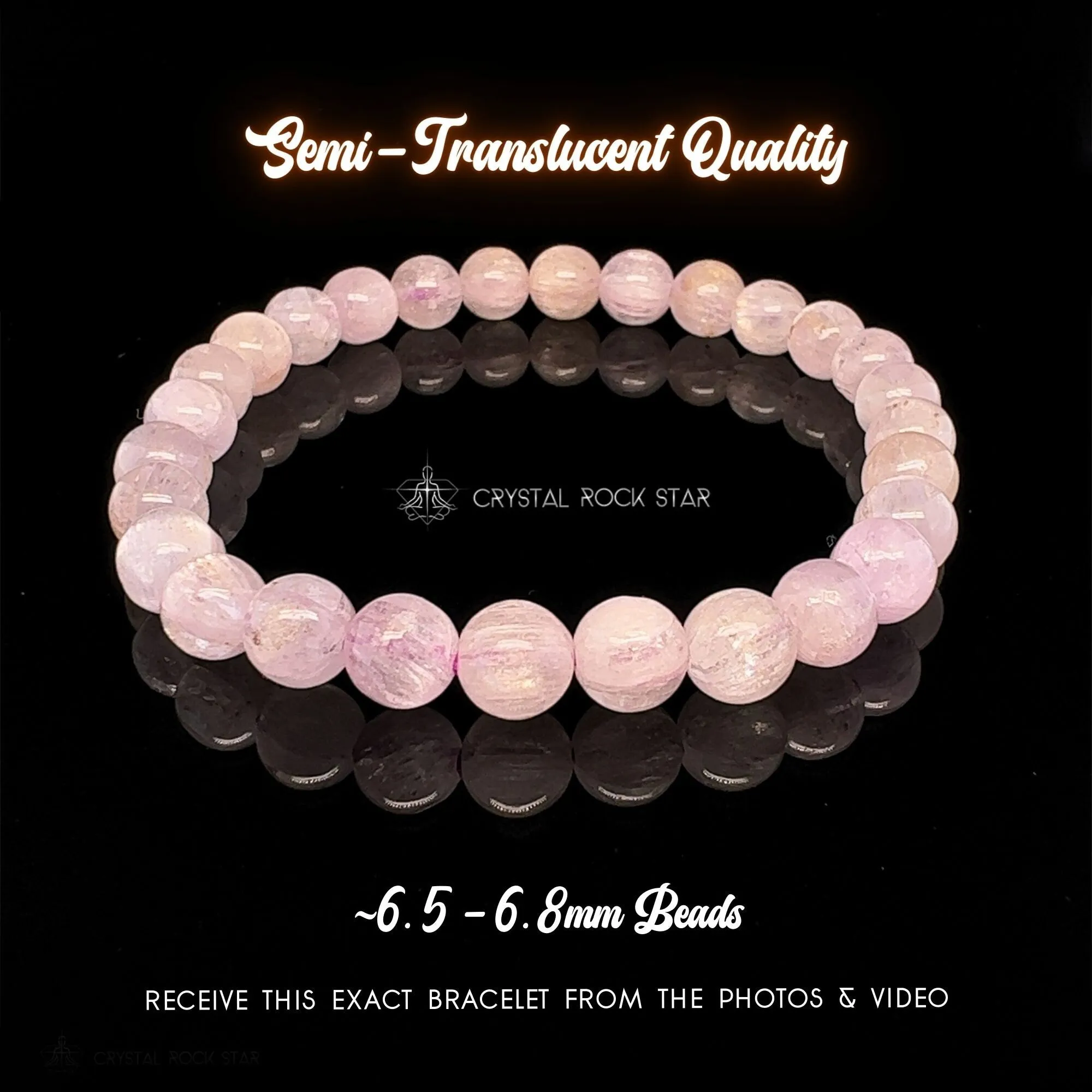 Kunzite Luminous Cat Eye Bracelet 7mm