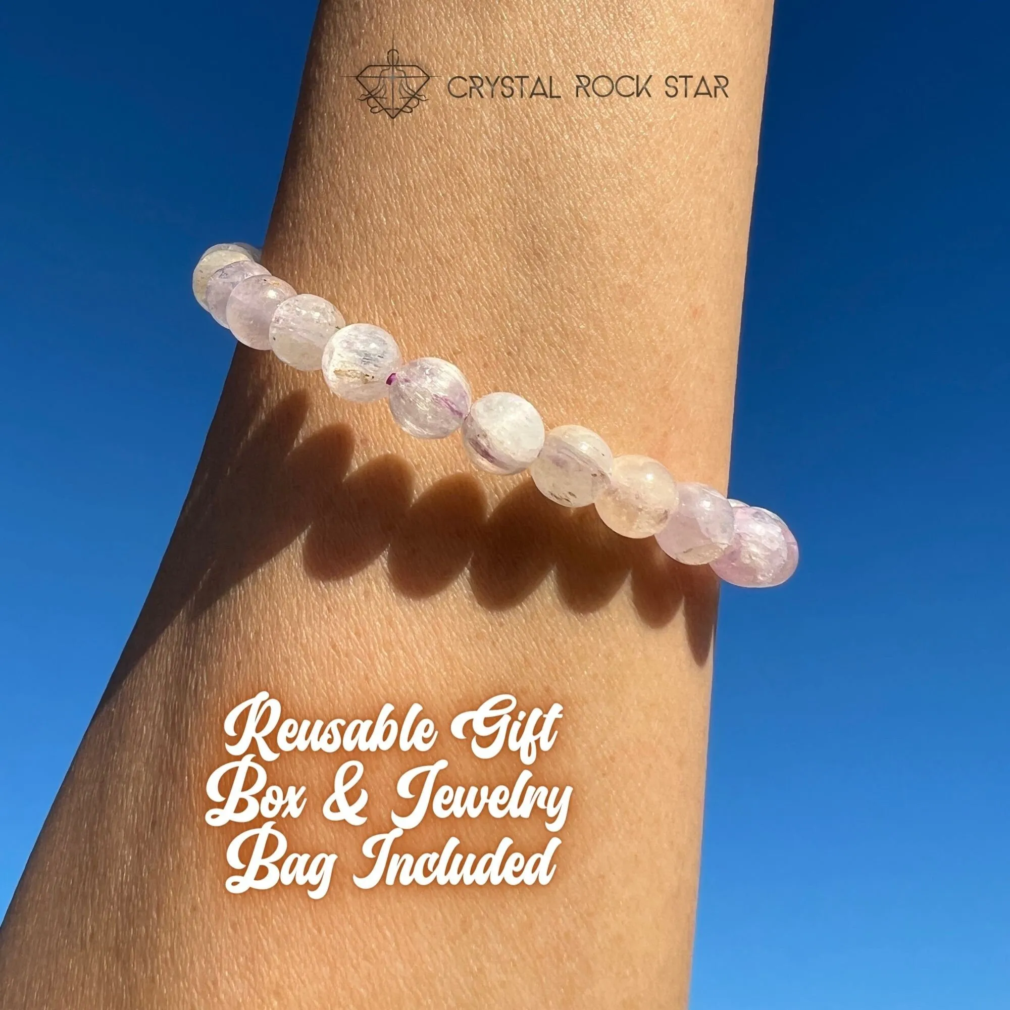 Kunzite Luminous Cat Eye Bracelet 7mm