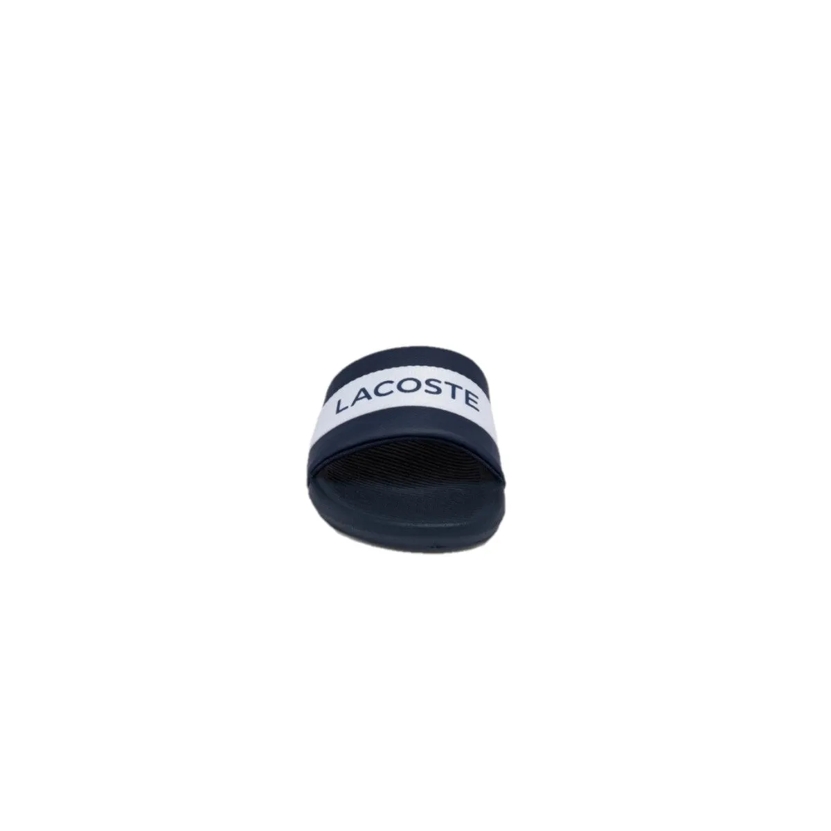 LACOSTE 7-41CMA0007092 CROCO SLIDE 072 MN'S (Medium) Navy/White Synthetic & Textile Slides