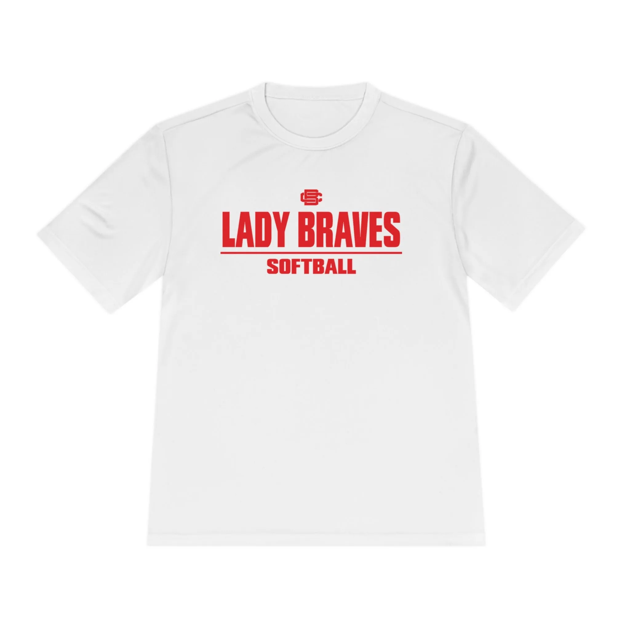 Lady Braves Softball Moisture Wicking Tee