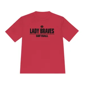 Lady Braves Softball Moisture Wicking Tee
