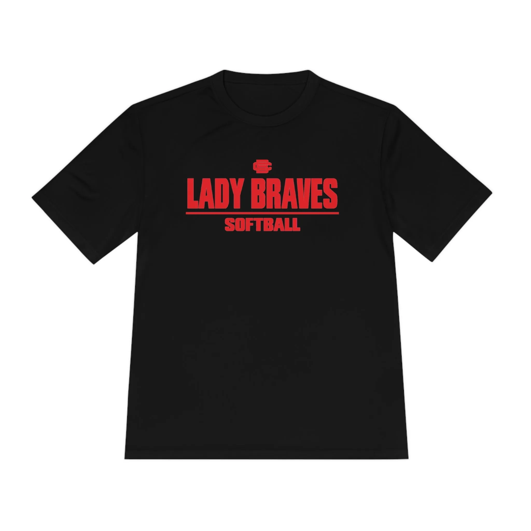 Lady Braves Softball Moisture Wicking Tee