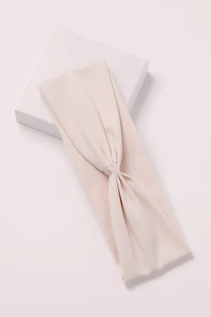 Lotus Band Soft Pleated Headband - Cream