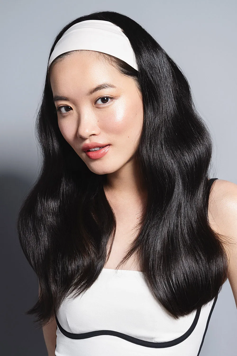 Lotus Band Soft Pleated Headband - Cream